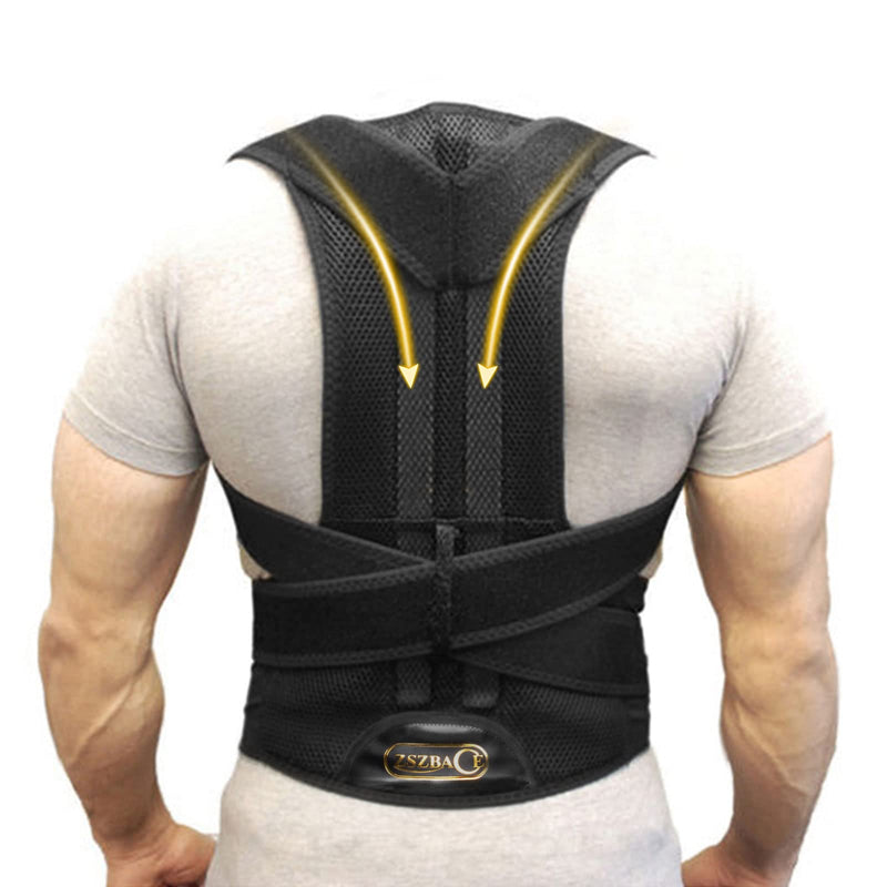 [Australia] - Back Support Belts Posture Corrector Back Brace Improves Posture and Provides For Lower and Upper Back Pain Men and Women (S) Small (Pack of 1) 