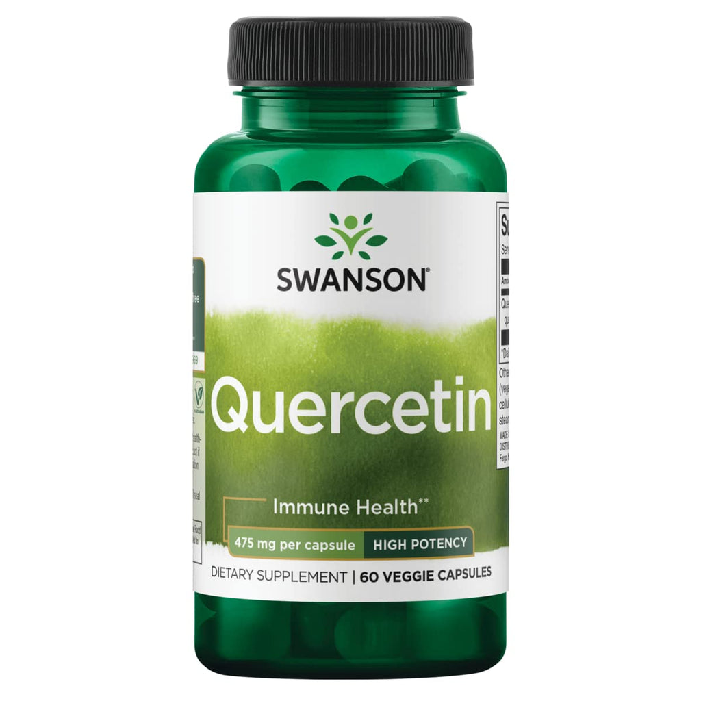 [Australia] - Swanson High Potency Quercetin - Promotes Immune Health Support and Helps Protect Blood Vessels - Supports Cholesterol Levels Already Within The Normal Range - (60 Veggie Capsules) 1 