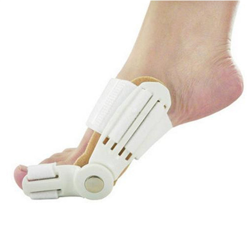 [Australia] - VIEEL1 Pair Bunion Device Hallux Valgus Orthopedic Braces Toe Correction Foot Care Corrector Thumb Big Bone Orthotics Toe Separators Toe Straightener (White) 