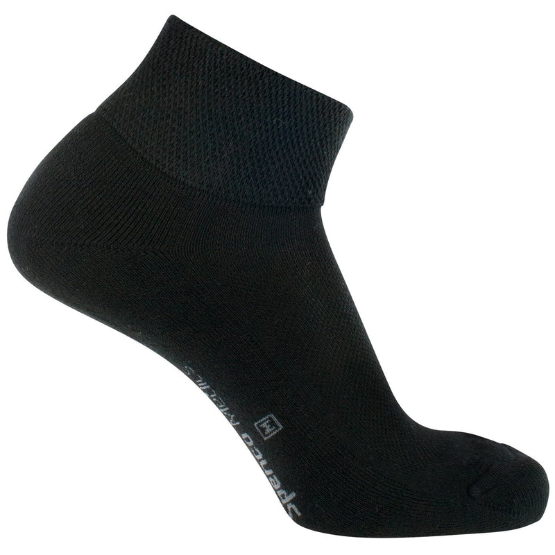 [Australia] - Spenco Medics Quarter-Length Diabetic Compression Socks, Black, Small 