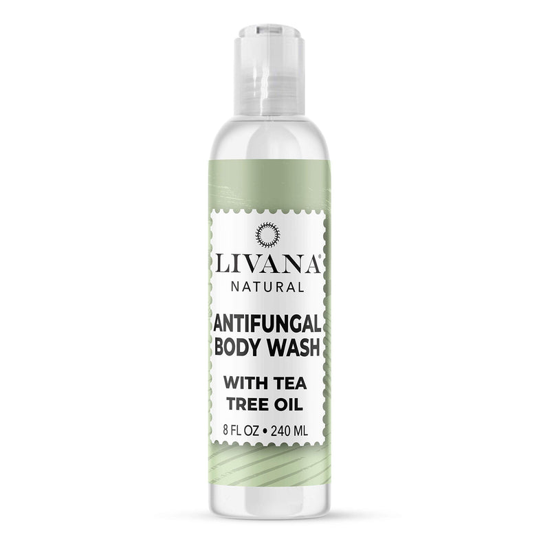 [Australia] - Antifungal Soap with Tea Tree Oil by Livana,8oz Treat & Wash Away Athletes Foot, Ringworm, Nail Fungus, Jock Itch, Body Odor & Acne. Antibacterial Defense for Bacteria Related Skin Irritations 