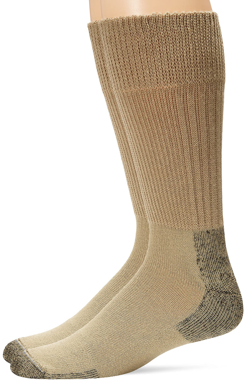 [Australia] - Dr. Scholl's Men's Advanced Relief Casual Crew Socks - 2 & 3 Pair Packs 7-12 Khaki 