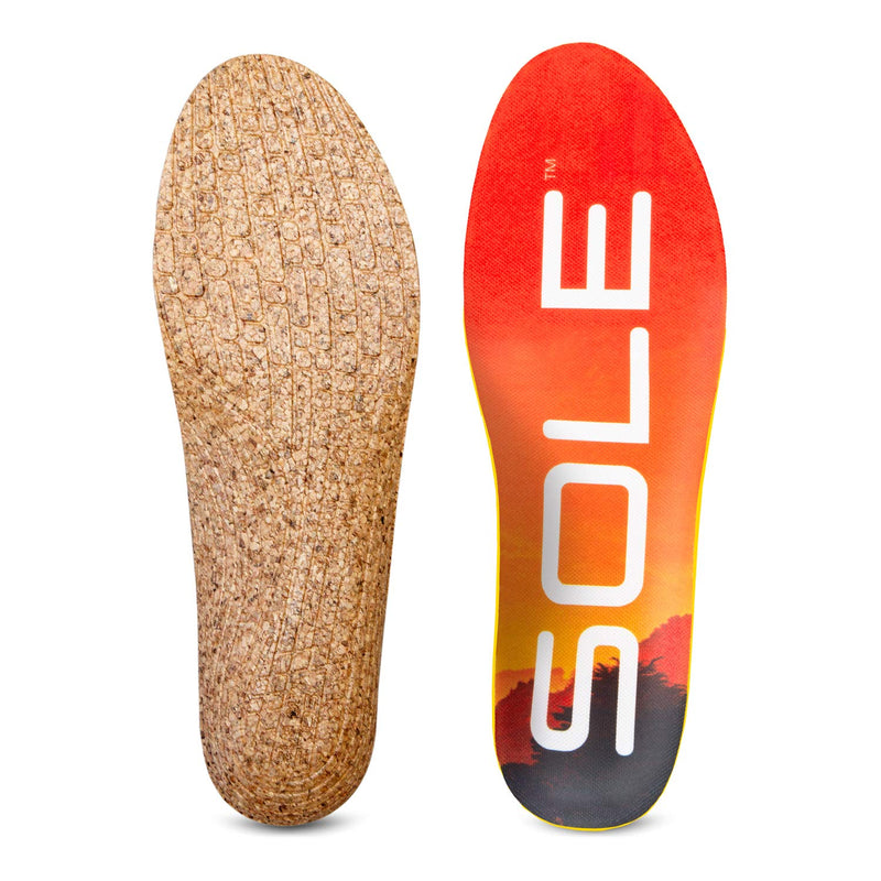 [Australia] - SOLE Performance Thin Cork Shoe Insoles - Men's Size 7/Women's Size 9 Mens Size 7 / Womens Size 9 Regular 