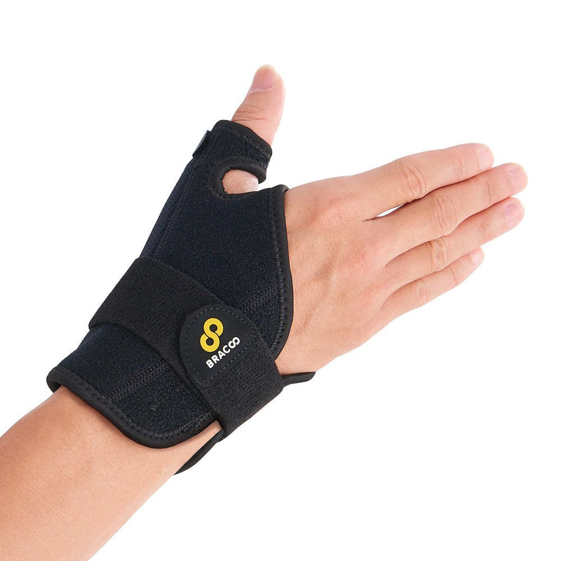 [Australia] - Bracoo Thumb Spica Stabilizer, Wrist Brace for Arthritis, de Quervain's, Sprained Pain Relief - Fit Right & Left Hand, Black, TP32, 1 Count 