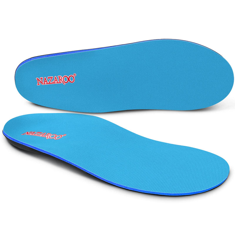 [Australia] - Shoe Insoles Arch Support Inserts Orthotic Insoles for Plantar Fasciitis, Flat Feet, High Arch, Pronation, Heel Spurs & Foot Pain Mens 15 - 15 1/2 Sky Blue 