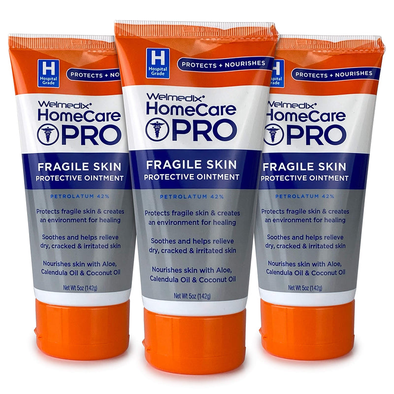 [Australia] - Welmedix Fragile Skin Protective Ointment | Hospital Grade Healing Ointment, Barrier Cream & Skin Protectant w/ Calendula for Treatment of Eczema, Psoriasis, Dermatitis, Bed Sores, Chafing (Pack of 3) 