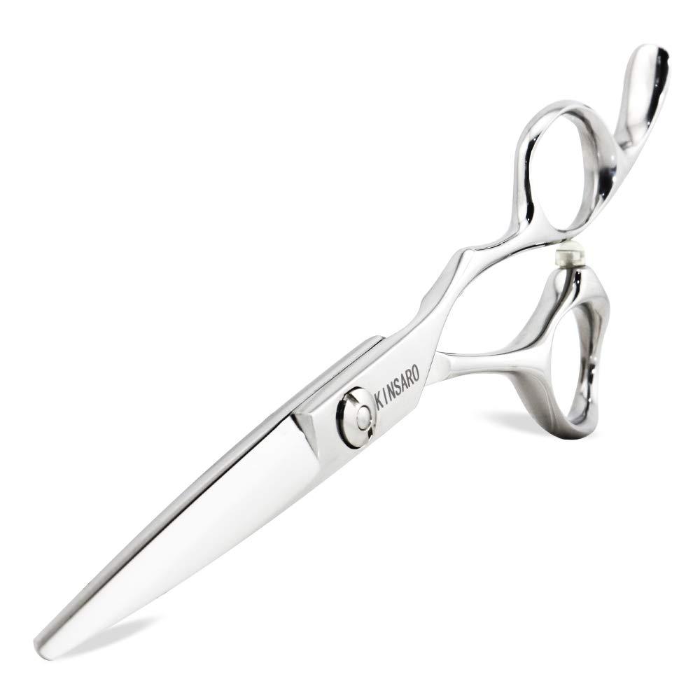 [Australia] - 5.5" Barber scissors Hair scissors Professional Hair Shears Cutting Shears Japan 440C Silvery Convex Blades Kinsaro 5.5" Cutting 