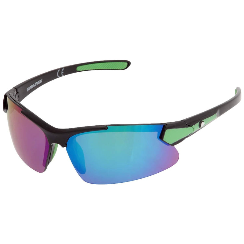[Australia] - Rawlings Youth Sport Baseball Sunglasses Lightweight Stylish 100% UV Poly Lens Black Green 