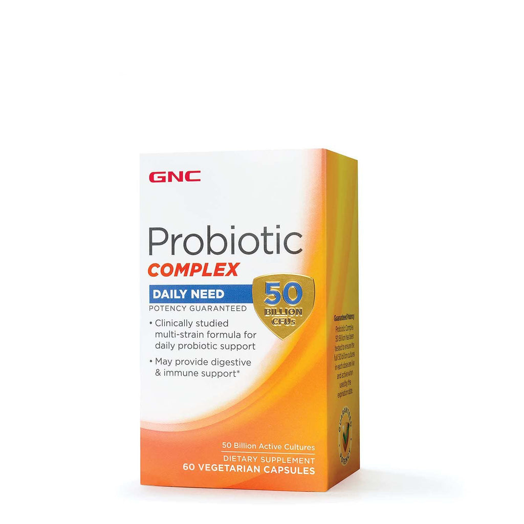 [Australia] - GNC Probiotic Complex Daily Need with 50 Billion CFUs, 60 Capsules, Daily Probiotic Support 60 Count (Pack of 1) 