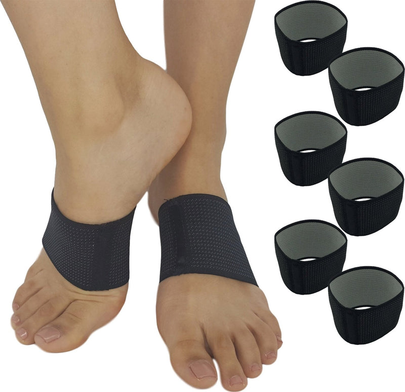 [Australia] - Plantar Fasciitis Arch Supports - Compression Sleeves Foot Brace For Heel Pain, Bone Spurs, Flat Feet, High Arches Copper Infused Plantar Fasciitis Relief Bands Women Men Under or Over Socks Fits Most Copper Arch Support - Black 