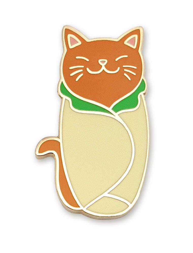 [Australia] - Pinsanity Cute Cat Purrito Enamel Lapel Pin 