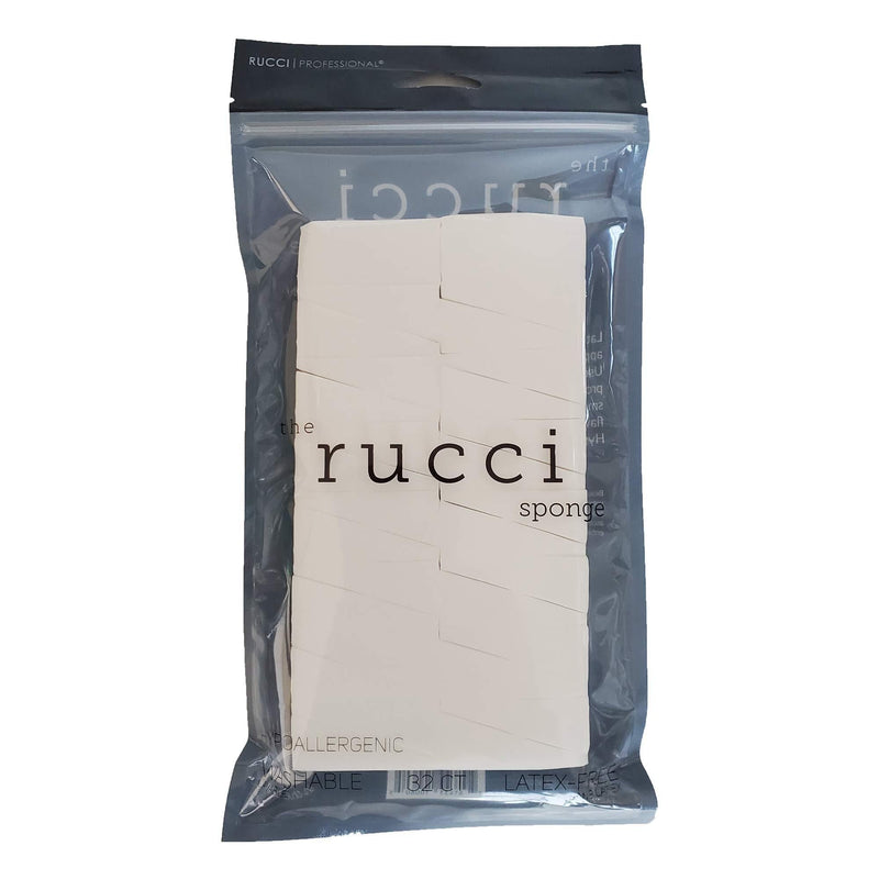 [Australia] - RUCCI Latex-Free Hypoallergenic Washable Wedges, 32Count, white 
