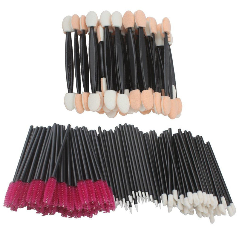 [Australia] - Jaciya 200Pcs Disposable Lip Brushes Eyelash Brushes Dual Sided Eyeshadow Brushes Eyeliner Brushes Makeup Brush Applicator Tool 