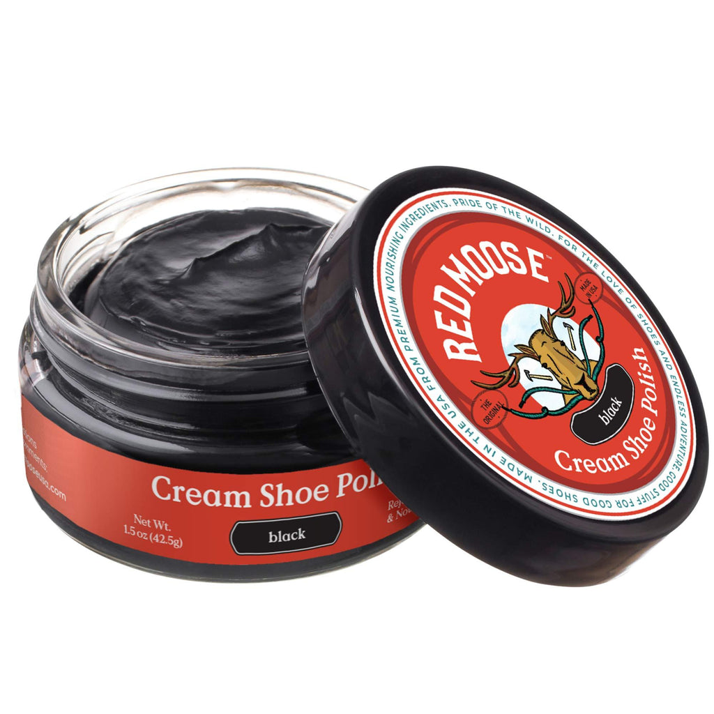 [Australia] - Red Moose Boot and Shoe Cream Polish - Made in the USA Black 