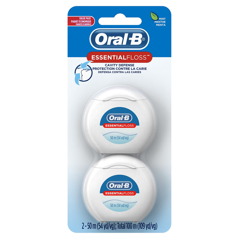 [Australia] - Oral-B EssentialFloss Cavity Defense Dental Floss, 50 M, Pack of 2 