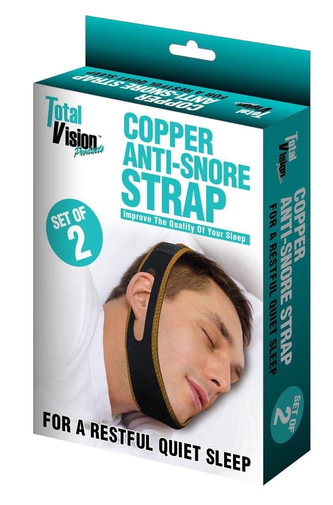 [Australia] - Copper Anti Snore Chin Strap for Snoring Set of 2 
