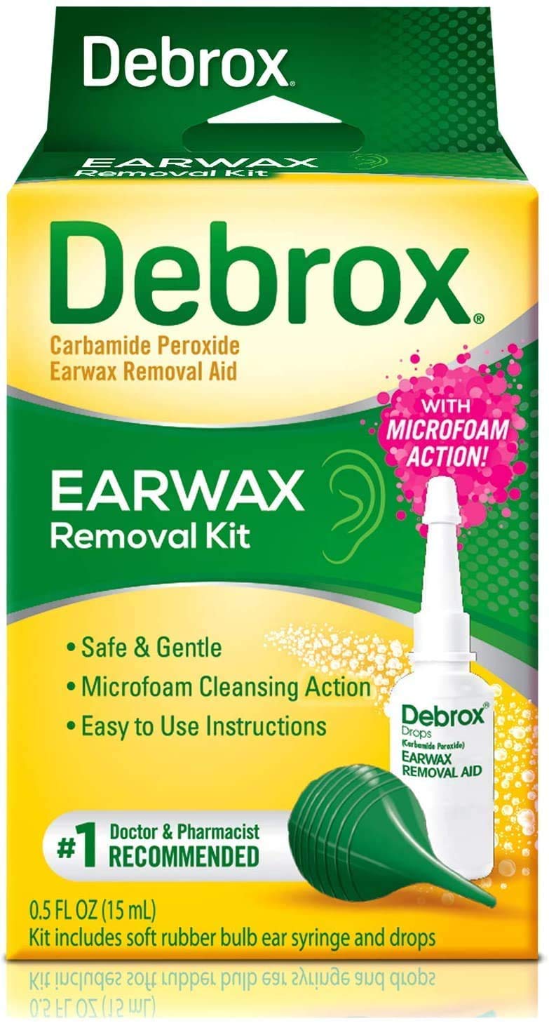 [Australia] - Debrox Earwax Removal Kit | Includes Drops and Ear Syringe Bulb | 0.5 Oz Each | Pack of 3 