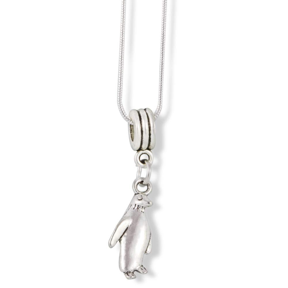 [Australia] - Emerald Park Jewelry Penguin Necklace | Charm Snake Chain Necklace 