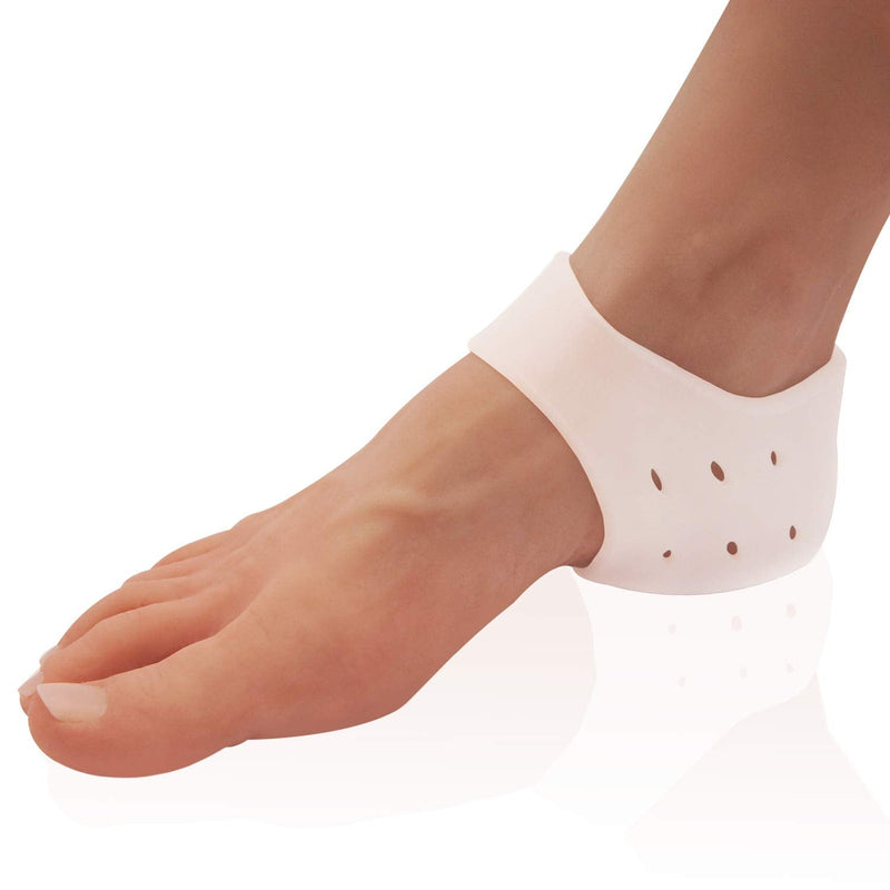 [Australia] - Dr. Frederick's Original Gel Heel Protectors - 4 Pieces - Heel Guards - Heel Spur Relief - Cracked Heels - Plantar Fasciitis - Heel Booties & Pads 