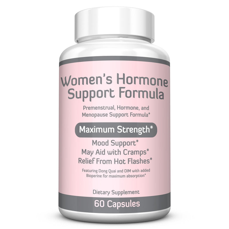 [Australia] - Women's Hormone Support Formula – Extra Strength DIM 200mg with BioPerine, Dong Quai, Vitamin E, Balance Hormones, Estrogen Metabolism, Mood Support, PMS Relief, Menopause Relief, 2 Month Supply 