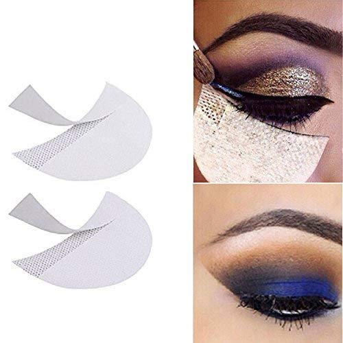 [Australia] - LKE 100pcs Eyeshadow Stencils makeup tape Professional Lint Free Under Eye Eyeshadow Gel Pad Patches eyeliner tape for Eyelash Extensions/Lip Makeup supplies 