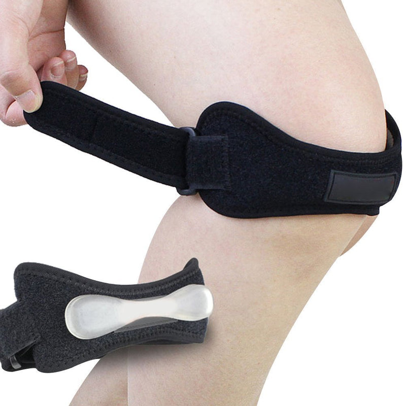 [Australia] - 1 Pcs Knee Brace Support, Adjustable Neoprene Knee Pad Gel Knee Support Strap Support Protector Stabilizer Knee Pain Relief Brace Support For Training Knee Band 