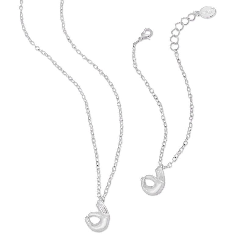 [Australia] - emoji OK Necklace & Bracelet Set 
