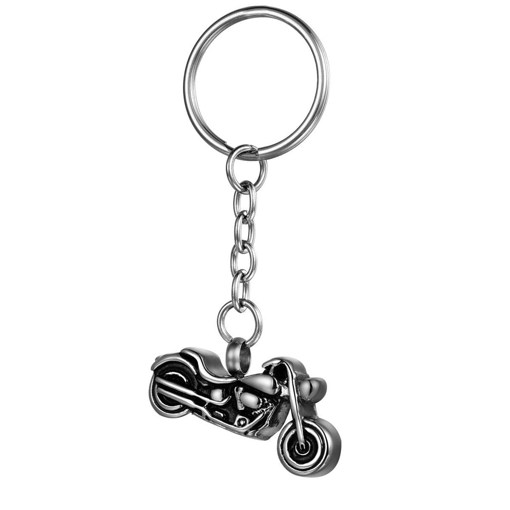 [Australia] - FCZDQ Cremation Jewelry Motorcycle Stainless Steel Ashes Pendant Memorial Keepsake Urn Necklace/Keychain Keychain-motorcycle1 