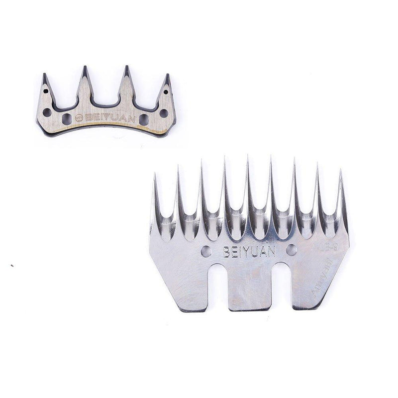 [Australia] - 9 Teeth Straight Curling Cutter Blade Comb Electric Sheep Goat Clipper Accessories (Straight blade+comb) Straight blade+comb 