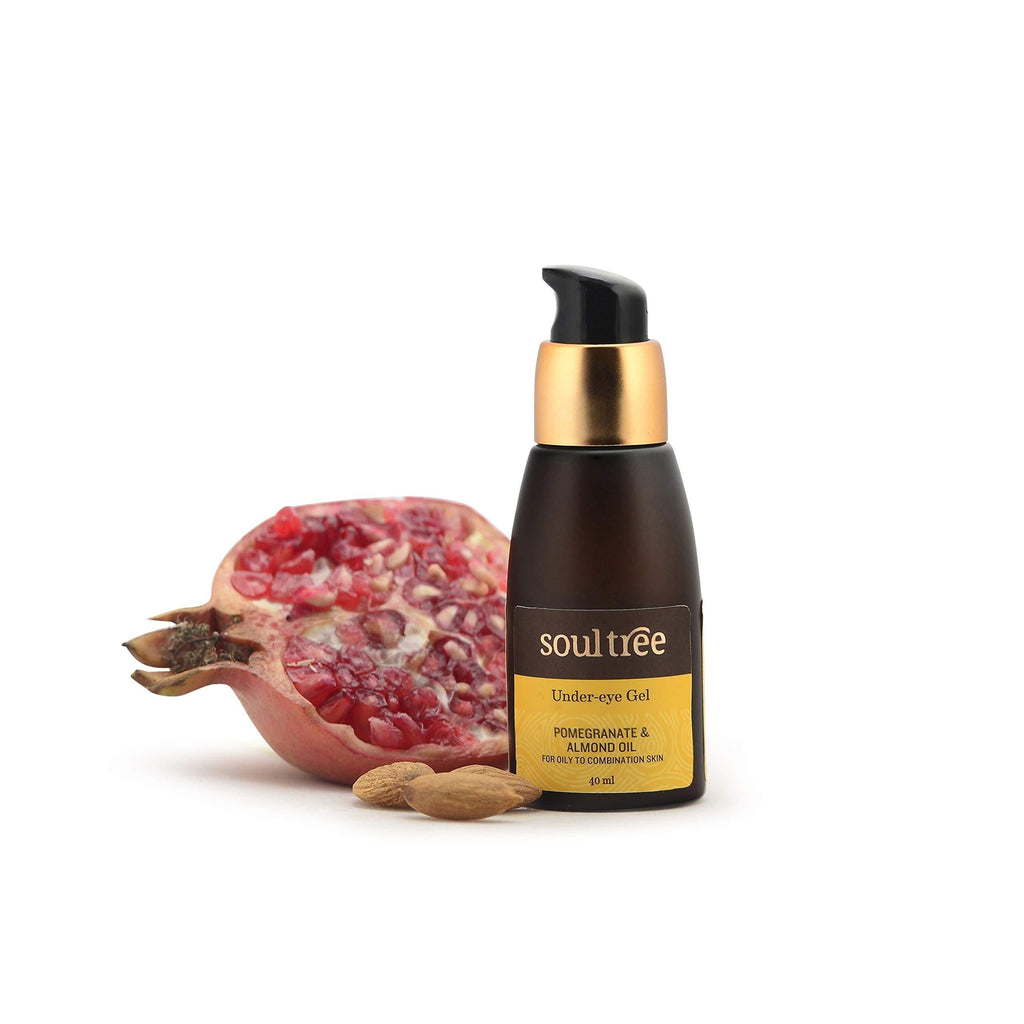 [Australia] - SOULTREE Natural Under Eye Cream With Pomegranate & Almond Oil | Anti-aging Skin care for Under Eye Treatment & Eye Bags Treatment | Natural Cream for Dark Circles & Puffy eyes 