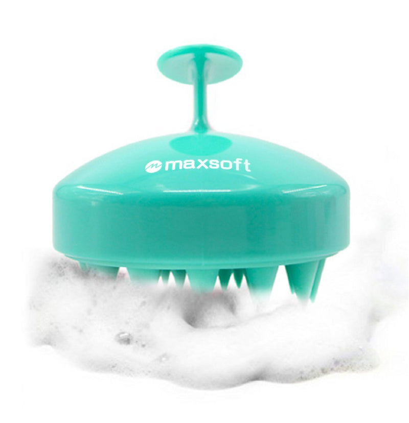 [Australia] - Hair Scalp Massager Shampoo Brush, MAXSOFT Scalp Care Brush Light Green 