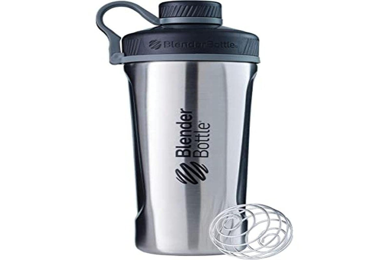 [Australia] - BlenderBottle Radian Shaker Cup Insulated Stainless Steel Water Bottle with Wire Whisk, 26-Ounce, Matte Black 