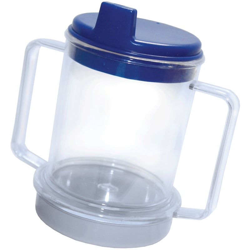 [Australia] - Rehabilitation Advantage Clear Spouted Cup with Two Handles, Weighted, 1 Count 