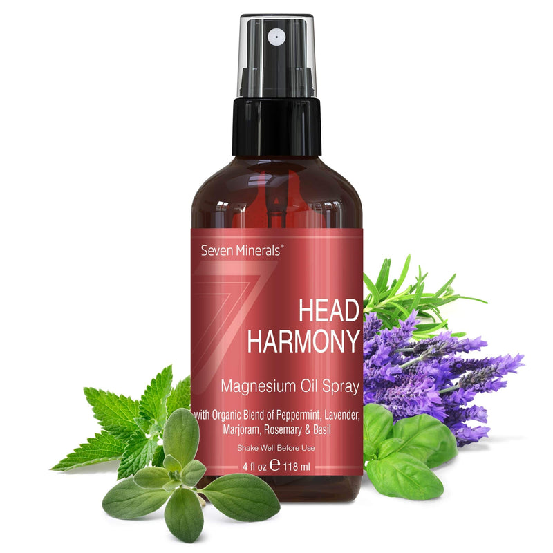 [Australia] - Natural Migraines Relief Spray - Powerful Magnesium Oil Blend with Essential Oils (Lavender, Sweet Marjoram, Peppermint, Rosemary, and Basil) for Headache Relief - Made in USA - Free Trigger Tracker 