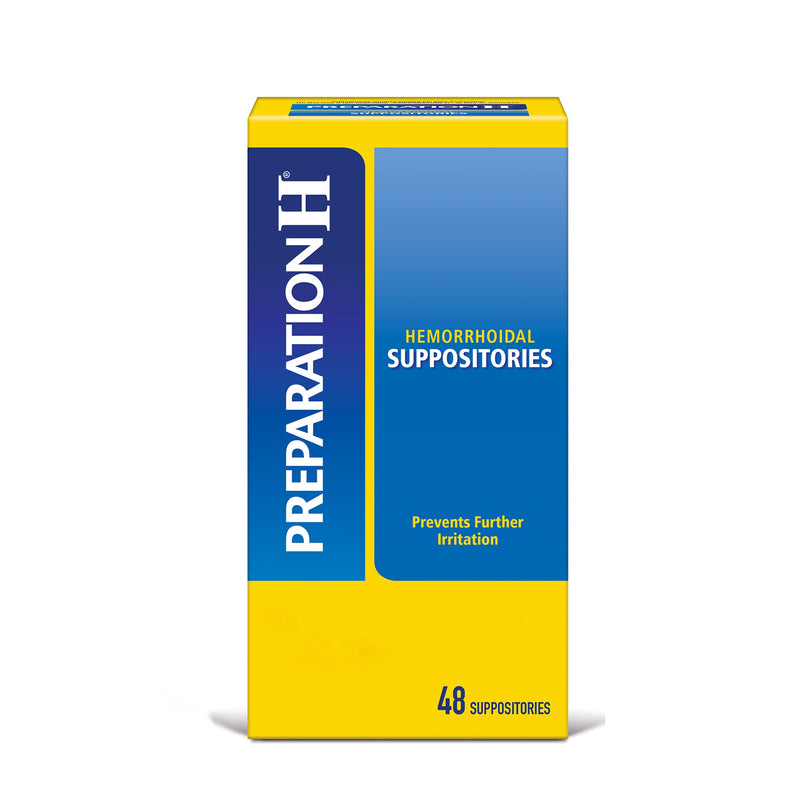 [Australia] - Preparation H Hemorrhoid Suppositories For Itching And Discomfort Relief - 48 Count 