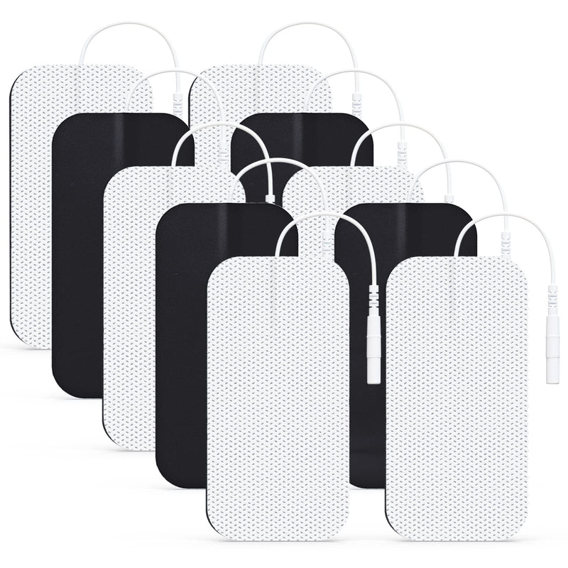 [Australia] - AUVON TENS Unit Pads 2"X4" 10 Pcs, 3rd Gen Latex-Free Rectangular Replacement Pads Electrode Patches with Upgraded Self-Stick Performance for Electrotherapy 