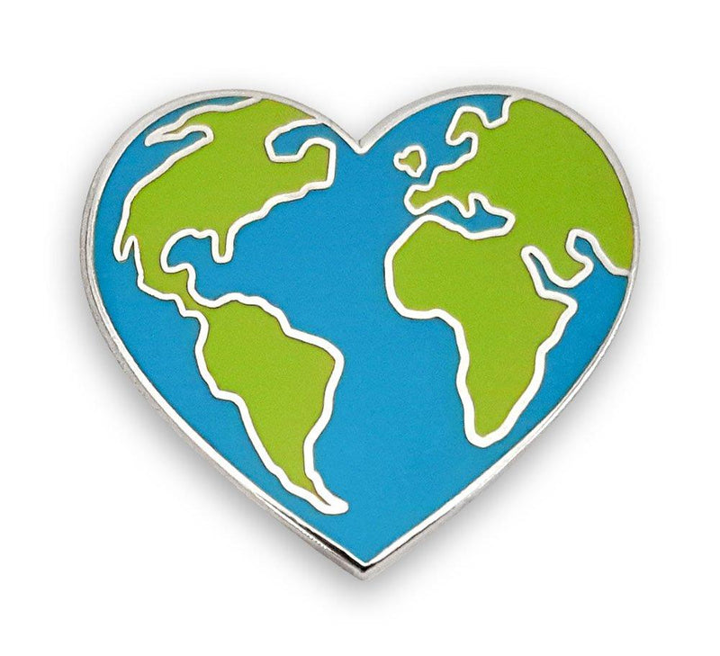 [Australia] - Pinsanity Earth Heart Enamel Lapel Pin 