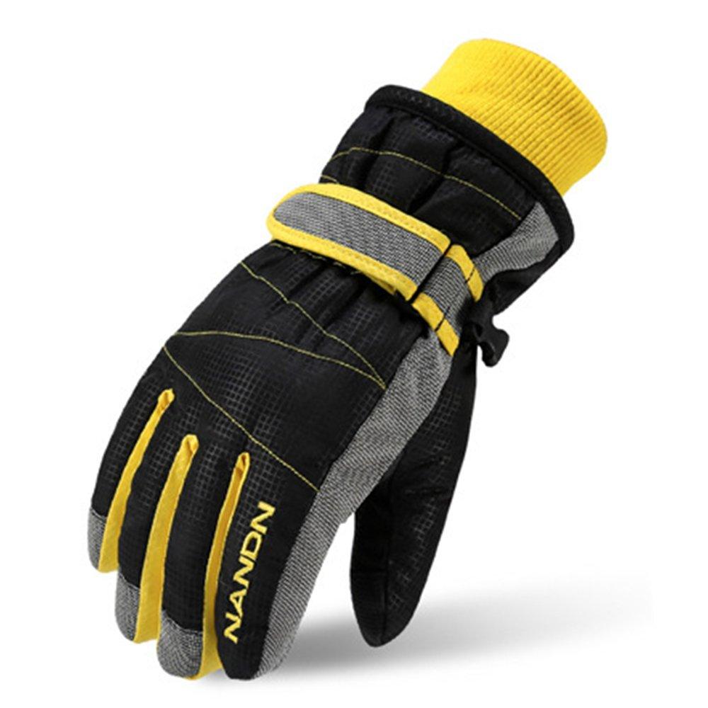 [Australia] - MAGARROW Kids Winter Warm Windproof Outdoor Sports Gloves For Boys Girls Black Small (Fit kids 6-7 years old) 