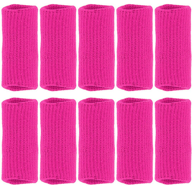 [Australia] - Finger Sleeves, GranVela 10 Pcs Professional Nylon Finger Protective Cover for Basketball, Volleyball, Tennis, Badminton and more (Pink) 