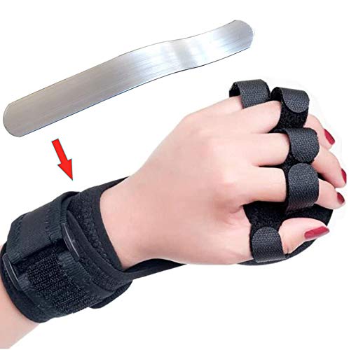 [Australia] - Anti-Spasticity Ball Splint, 2 in 1 Hand Splint for Stroke Hemiplegia Rehabilitation Finger Training Equipment Finger Wrist Hand Orthosis with Ball 1 Count (Pack of 1) 