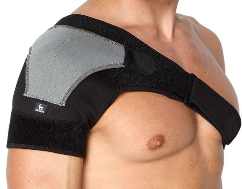 [Australia] - Astorn Shoulder Brace for Men & Women. Shoulder Compression Sleeve for Torn Rotator Cuff, AC Joint Shoulder Pain Relief with Ice Pack Pocket. Shoulder Wrap for Pain, Injuries & Shoulder Support 
