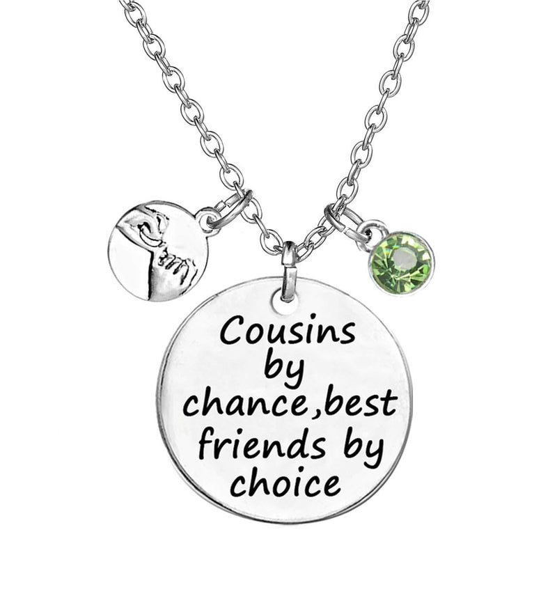 [Australia] - TISDA Cousin Jewelry, Cousins by Chance,Best Friends by Choice Necklace/Key Chain H August 