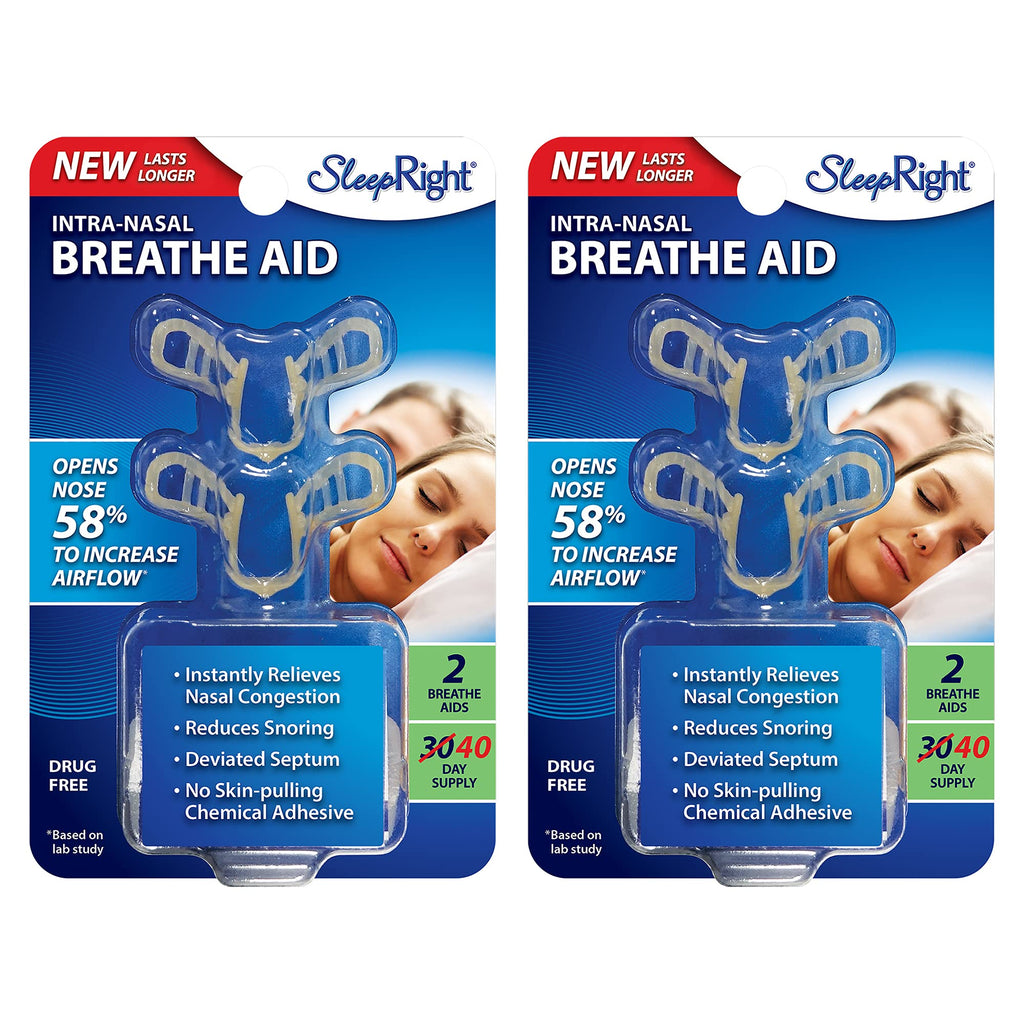 [Australia] - SleepRight Intra-Nasal Breathe Aids 2 Pack 