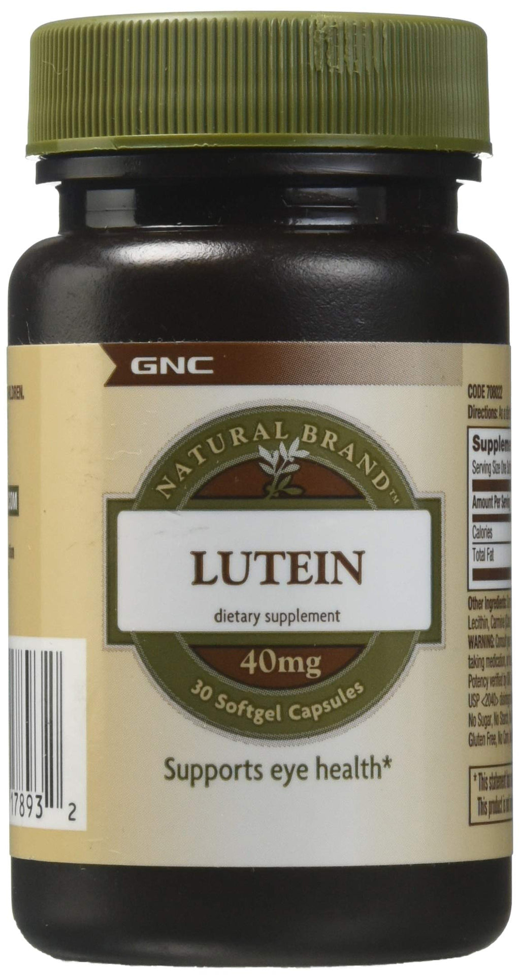 [Australia] - GNC Natural Brand Lutein 