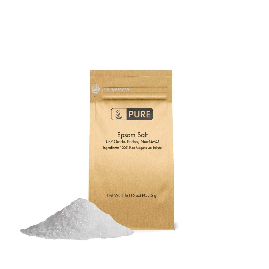 [Australia] - Pure Epsom Salt (1 lb.), Magnesium Sulfate Soaking Solution, All-Natural, Highest Quality & Purity, Top Grade 
