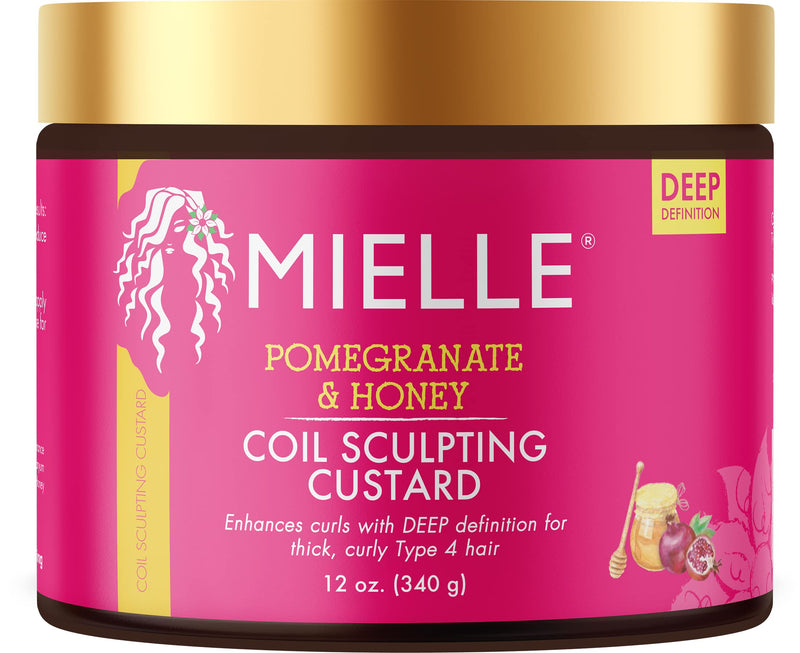 [Australia] - Mielle Organics Pomegranate & Honey Coil Sculpting Custard for Type 4 Hair, 12 Ounces 