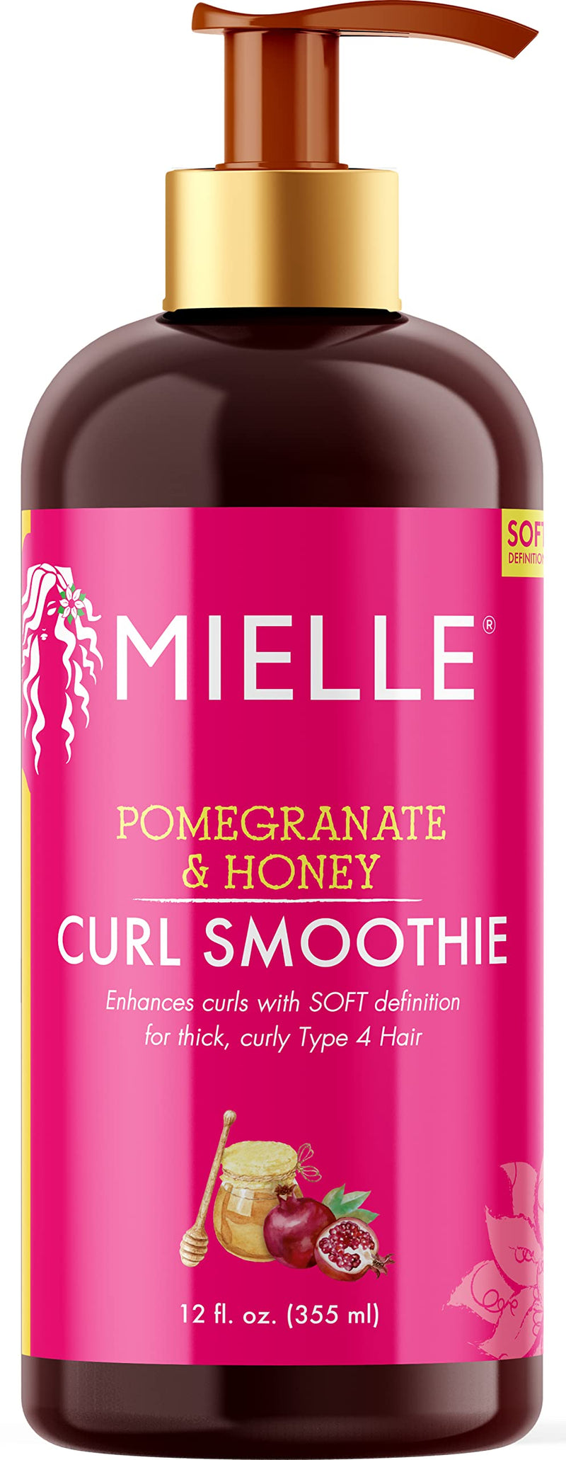 [Australia] - Mielle Organics Pomegranate & Honey Curl Smoothie for Type 4 Hair, 12 Ounces 