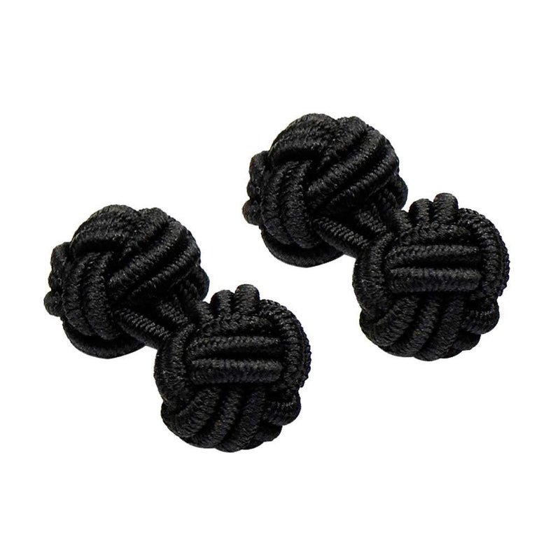 [Australia] - ENVIDIA Elastic Knot Cufflinks with Gift Box Black 