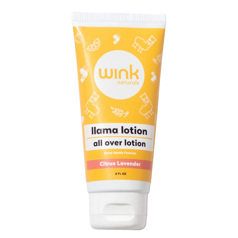 [Australia] - Wink Naturals Llama Baby Lotion, Gentle Body Care For Moisturizing And Calming Dry Skin For Babies, Kids And Adults, Free Of Parabens, Chemicals, Dyes And Fragrances (2 oz) 