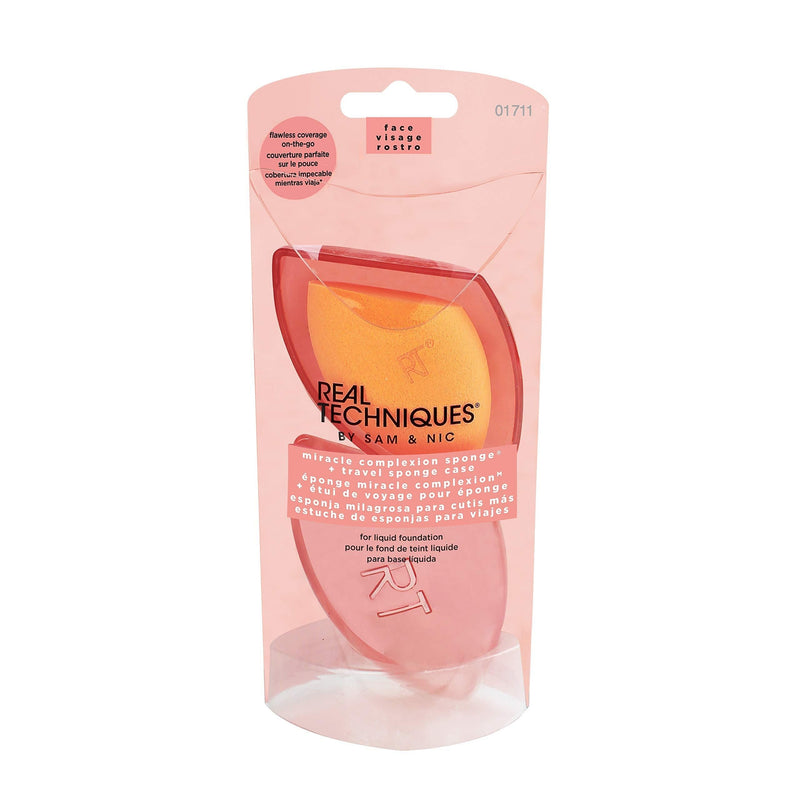 [Australia] - Real Techniques Miracle Complexion Beauty Sponge Makeup Blender with Case Miracle Complex Sponge + Case 